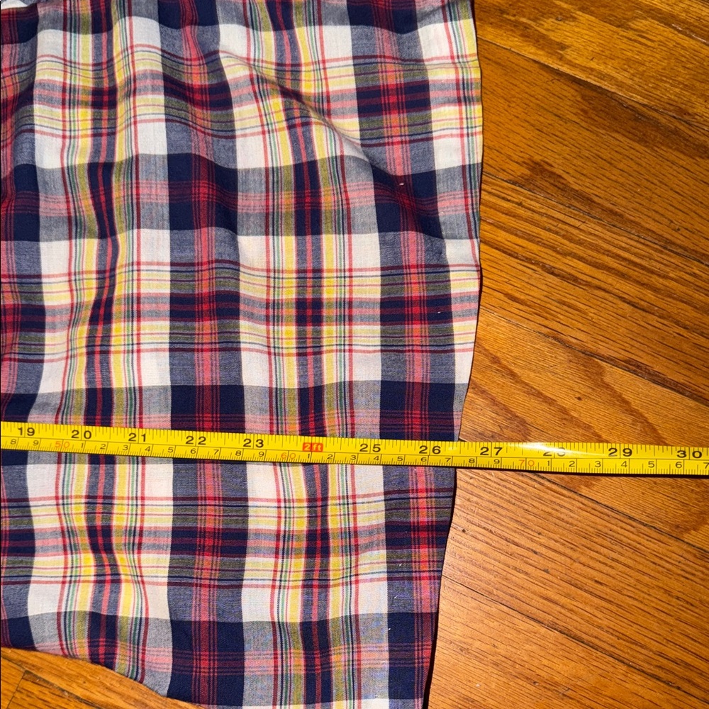 Women’s Vintage Sears Maternity Plaid Short Sleeve Shirt 17/18 - Picture 7 of 7